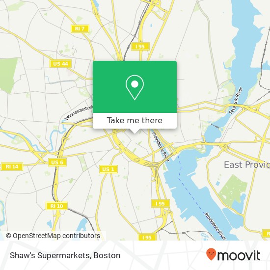 Mapa de Shaw's Supermarkets