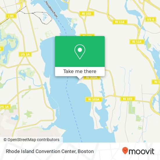 Mapa de Rhode Island Convention Center