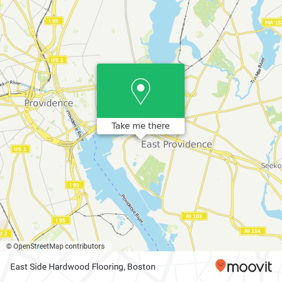 Mapa de East Side Hardwood Flooring