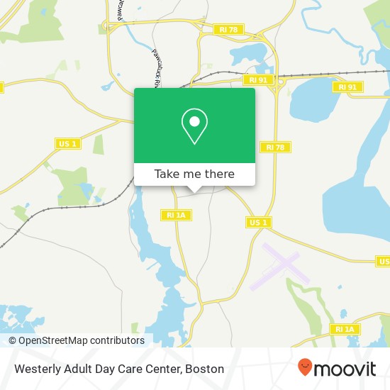 Westerly Adult Day Care Center map