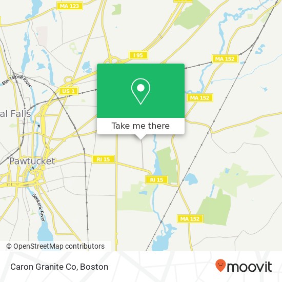 Caron Granite Co map