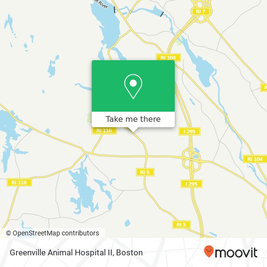 Mapa de Greenville Animal Hospital II