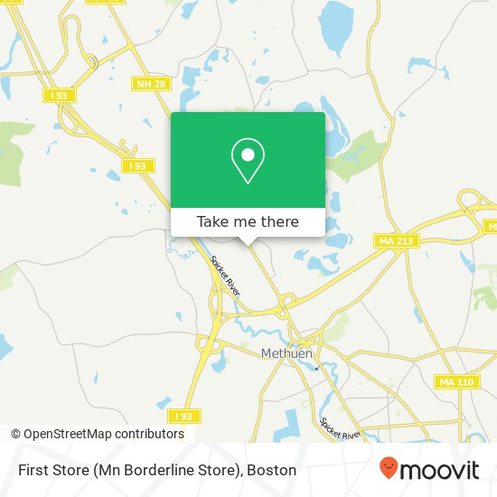 Mapa de First Store (Mn Borderline Store)