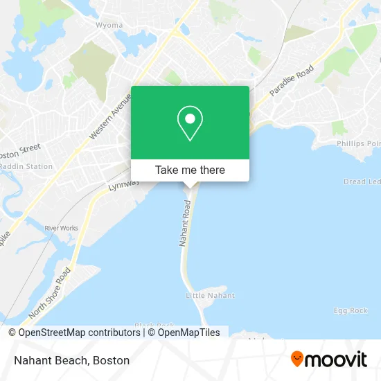 Nahant Beach map