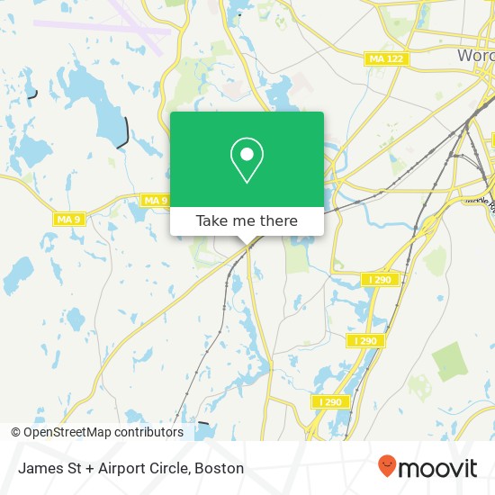 Mapa de James St + Airport Circle