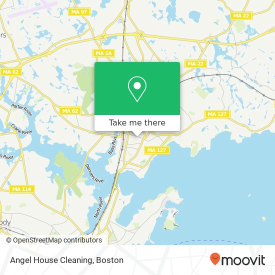 Angel House Cleaning map