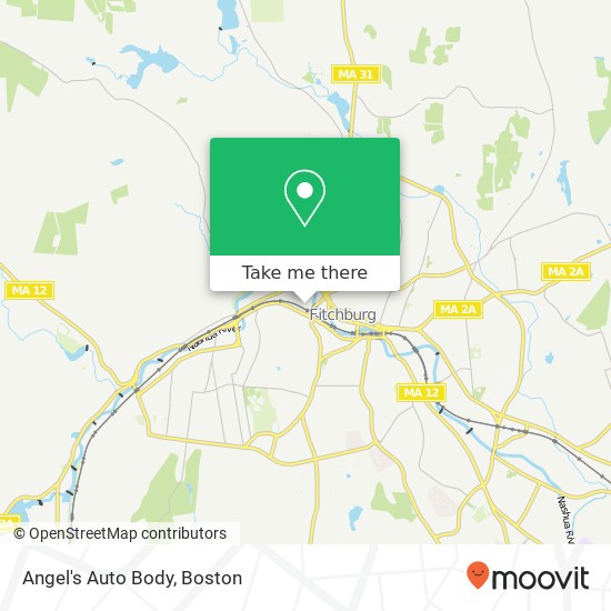 Angel's Auto Body map