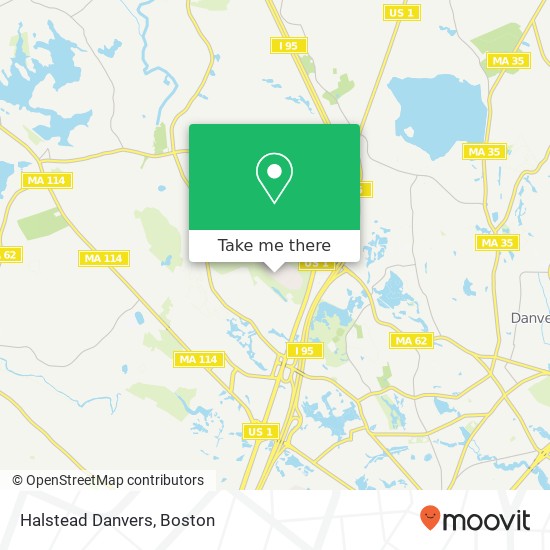 Halstead Danvers map