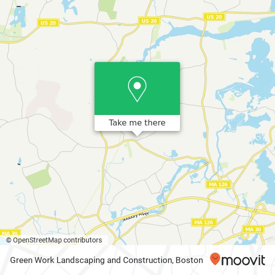Green Work Landscaping and Construction map