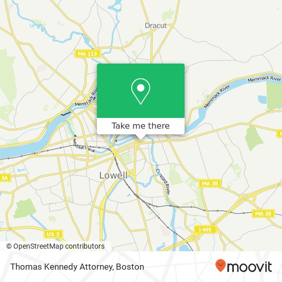 Mapa de Thomas Kennedy Attorney