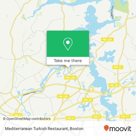 Mapa de Mediterranean Turkish Restaurant