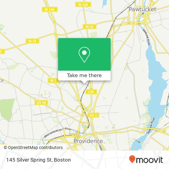 145 Silver Spring St map