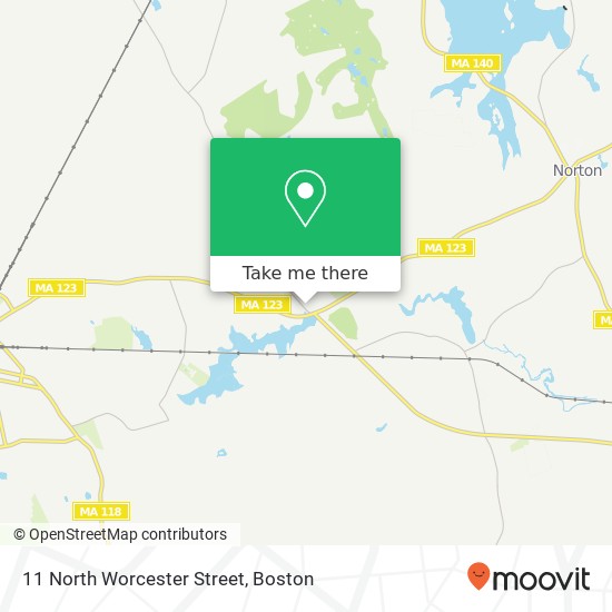 Mapa de 11 North Worcester Street