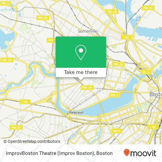 Mapa de ImprovBoston Theatre (Improv Boston)