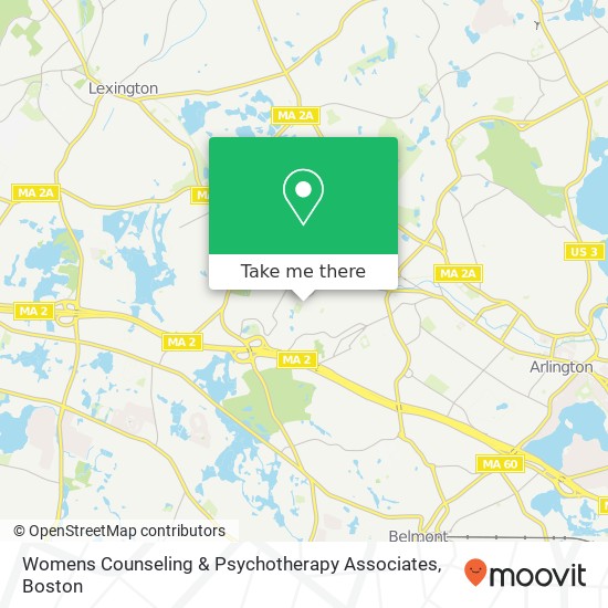 Womens Counseling & Psychotherapy Associates map