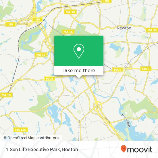 Mapa de 1 Sun Life Executive Park