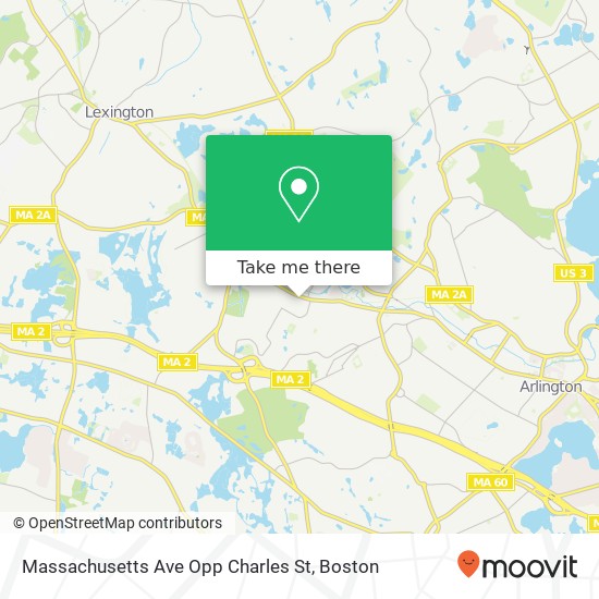Mapa de Massachusetts Ave Opp Charles St