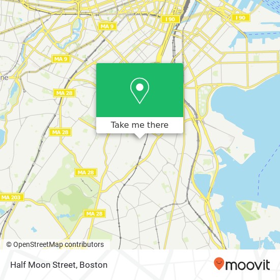Mapa de Half Moon Street
