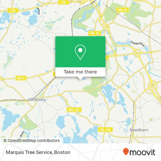 Marquis Tree Service map