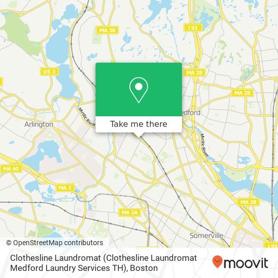 Mapa de Clothesline Laundromat (Clothesline Laundromat Medford Laundry Services TH)