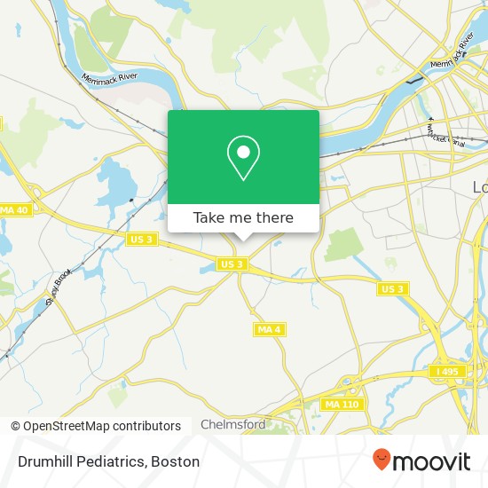 Drumhill Pediatrics map