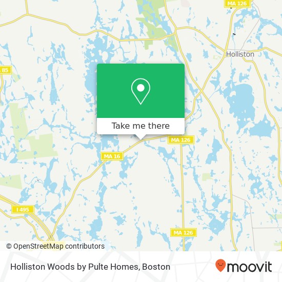 Mapa de Holliston Woods by Pulte Homes