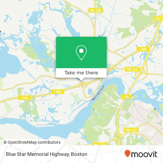 Mapa de Blue Star Memorial Highway