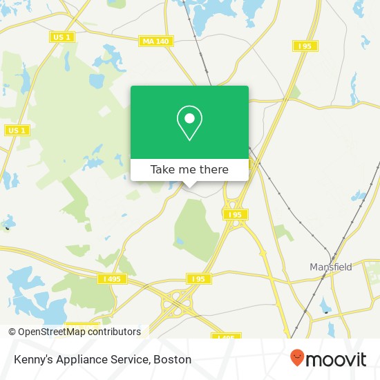 Mapa de Kenny's Appliance Service