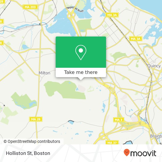 Mapa de Holliston St