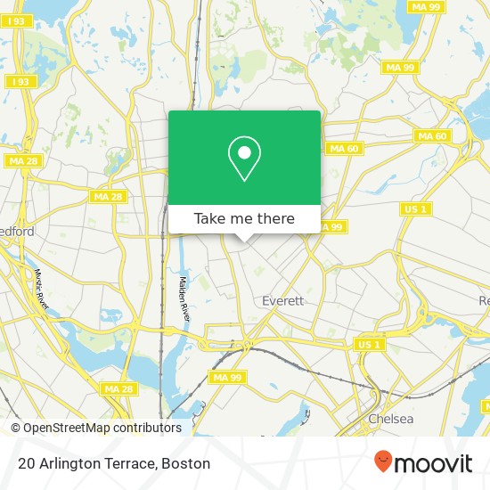Mapa de 20 Arlington Terrace