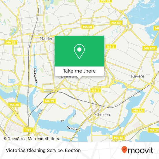 Victoria's Cleaning Service map