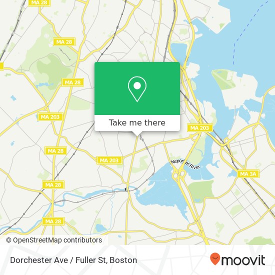 Dorchester Ave / Fuller St map
