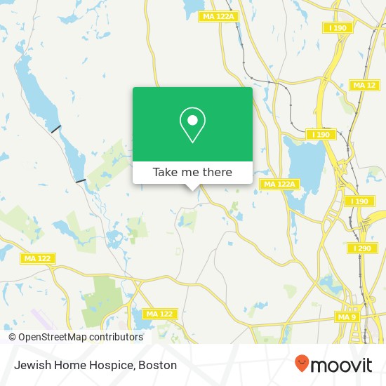 Jewish Home Hospice map