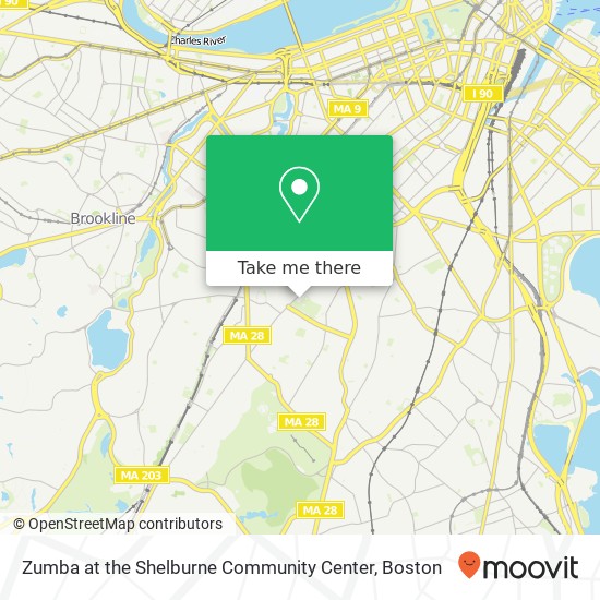 Mapa de Zumba at the Shelburne Community Center