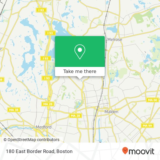 Mapa de 180 East Border Road