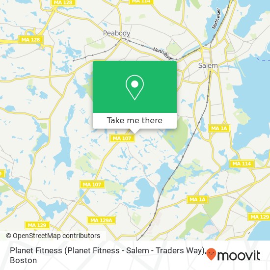 Planet Fitness (Planet Fitness - Salem - Traders Way) map
