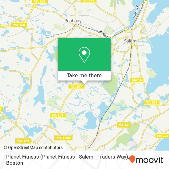 Mapa de Planet Fitness (Planet Fitness - Salem - Traders Way)