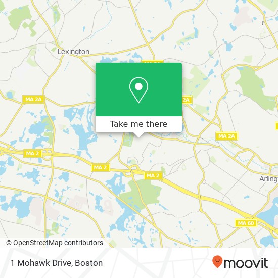 1 Mohawk Drive map