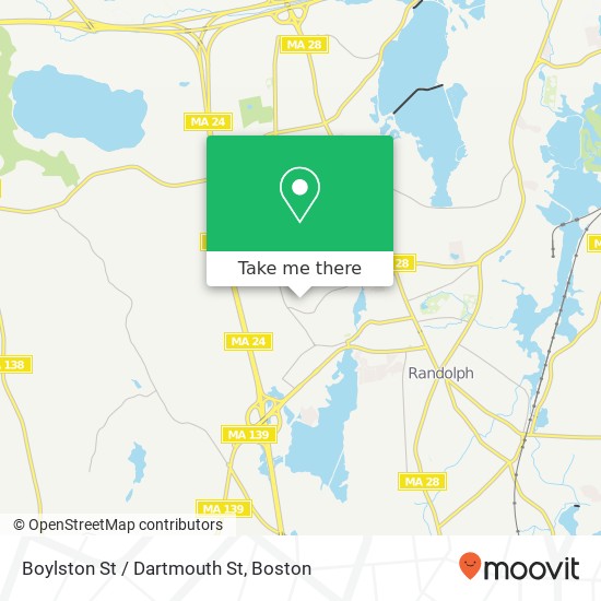 Boylston St / Dartmouth St map