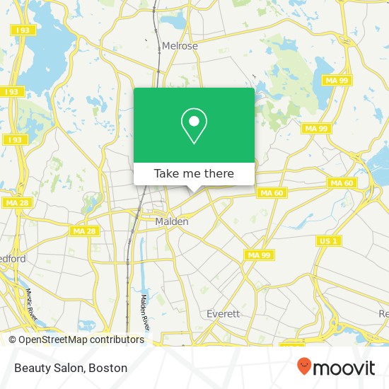 Beauty Salon map