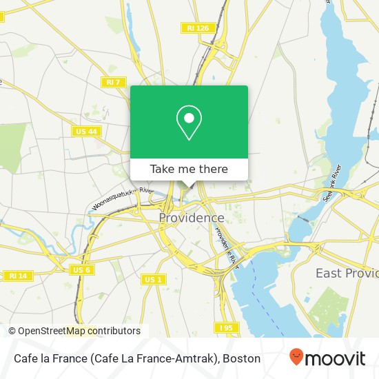 Cafe la France (Cafe La France-Amtrak) map