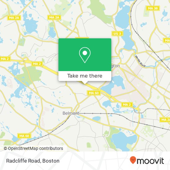 Mapa de Radcliffe Road