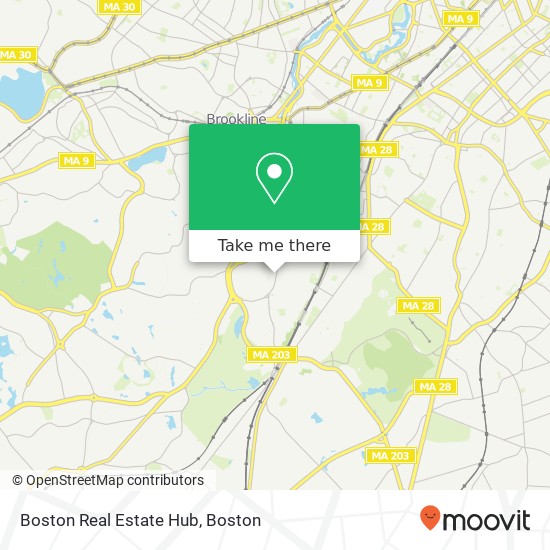 Mapa de Boston Real Estate Hub