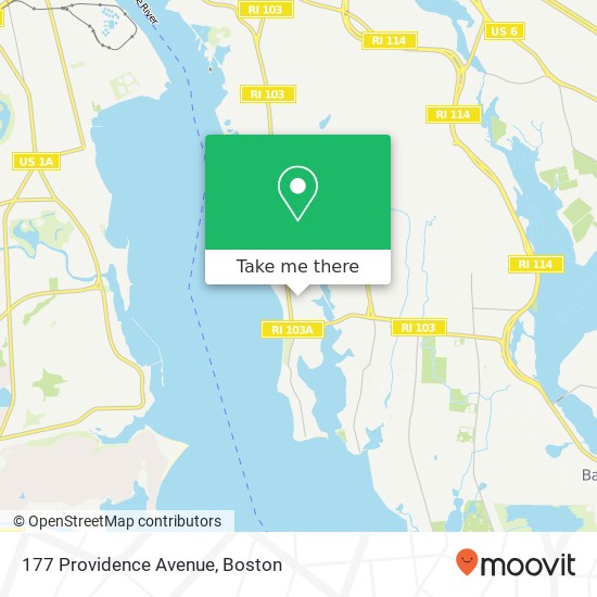 Mapa de 177 Providence Avenue