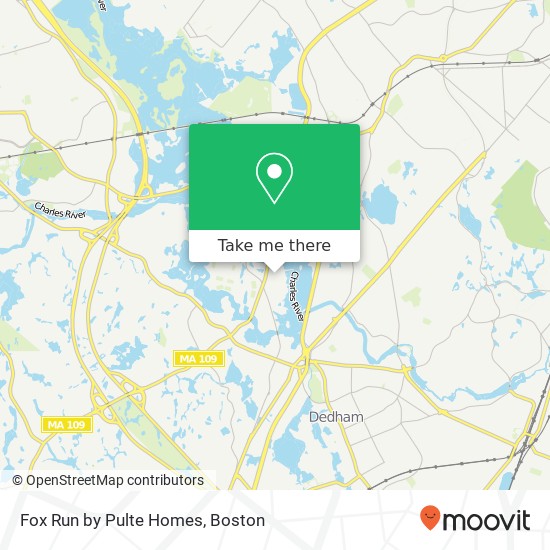 Mapa de Fox Run by Pulte Homes