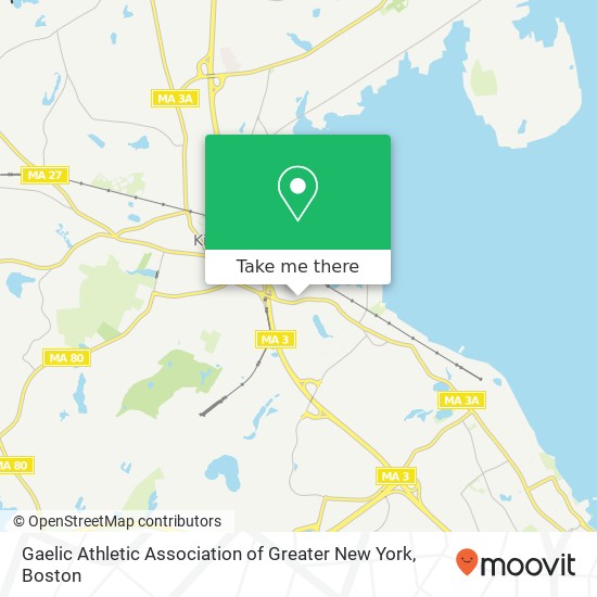 Mapa de Gaelic Athletic Association of Greater New York