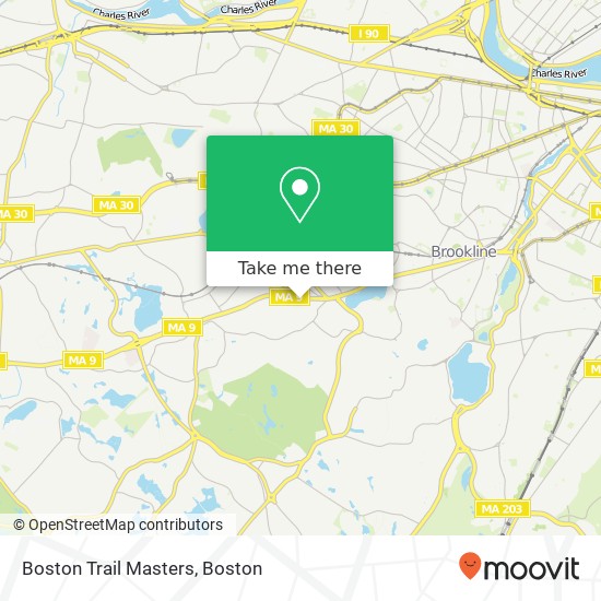 Boston Trail Masters map