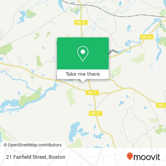 Mapa de 21 Fairfield Street