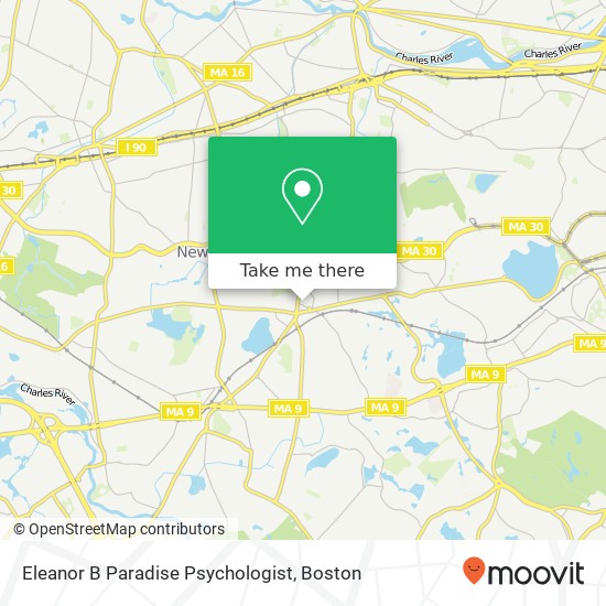 Eleanor B Paradise Psychologist map