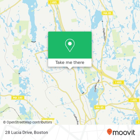 Mapa de 28 Lucia Drive